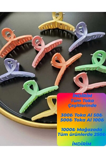 modares Canlı Renkli Fiyonk Mandal Toka - Orta Boy 6 cm