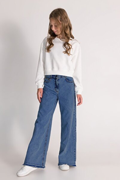 DMB BOYS & GIRLS Pantaloni din denim pentru fete cu picioare largi