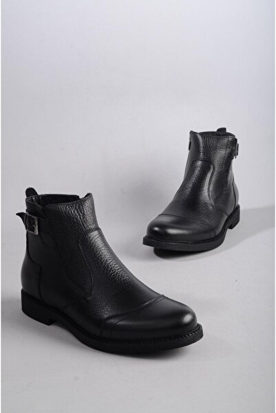 SEÇ KUNDURA SEÇ 4974 HAKİKİ DERİ ERKEK BOT SİYAH