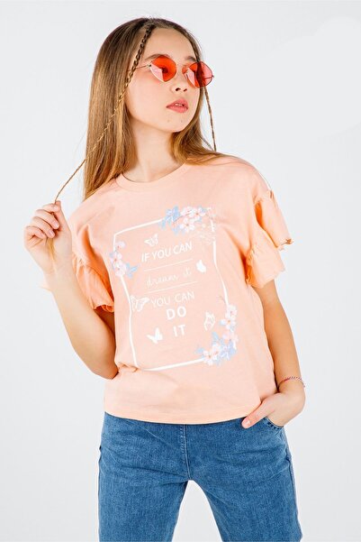 DMB BOYS & GIRLS Çaren Kids - Μπλουζάκι για κορίτσια με μανίκια 100% βαμβάκι