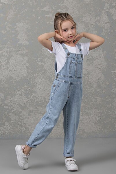 Genel Markalar Unisex Denim Tulum / Salopet ( Body Dahil Değildir)