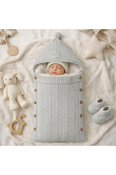 Wayne's Triko Welsoft Örgü Bebek Battaniye & Kundak – 0-12 Ay, Yumuşak, Sıcak...