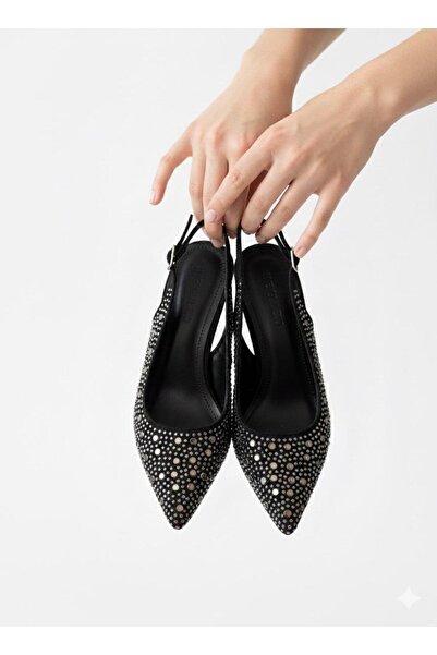 DORA STİLETTO YENİ SEZON TAŞLI KONFORLU GÜNLÜK AYAKKABI