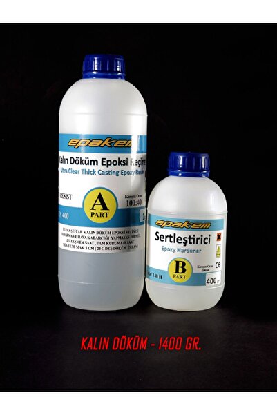 Epakem Kalın Döküm Epoksi Reçine 1,4 Kg Set