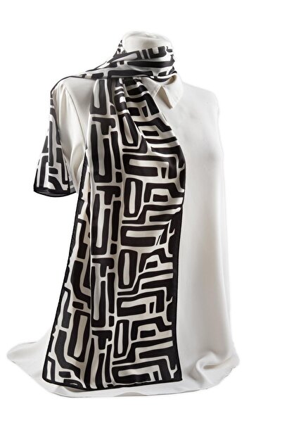 Modabutik I2 Geometrik Desenli Fular 30x140