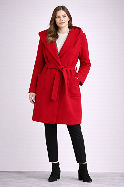 Kayra رداء حمام نسائي موديل معطف بقلنسوة