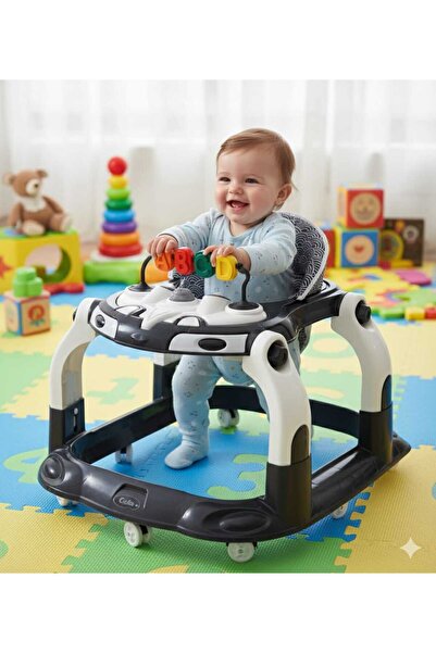 Hobbys Atlas Hoppala Lüks Oyuncaklı Kornalı Robot Yürüteç