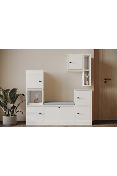 Nettrends Çok Bölmeli ve Kapaklı Çok Fonksiyonlu Ayakkabılık, Antre ve Hol Do...