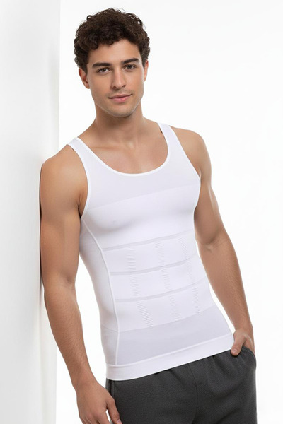 S&W SWEET WOMEN Men's Abdominal Support Undershirt Corset 6050