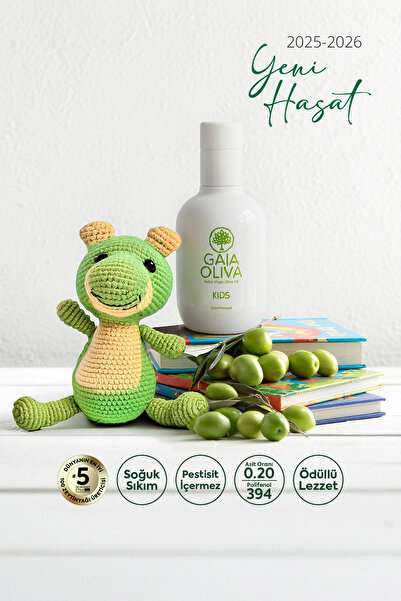 Gaia Oliva KIDS | Çocuklara Özel 250 ml Erken Hasat Natürel Sızma Zeytinyağı