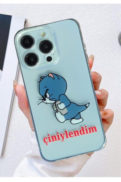 3GEN CASE İphone 15 Pro Max Kılıf Desenli Şeffaf Silikon Kapak
