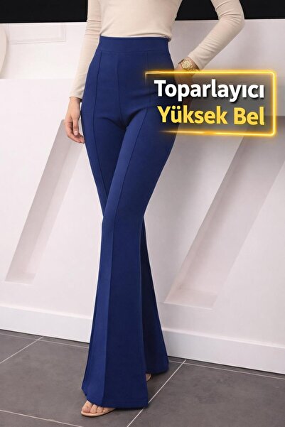 SMAC TREND TOPARLAYICI ÖN DİKİŞ DETAYLI TAYT PANTOLON