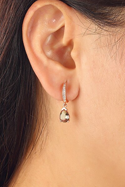 Rachon 925 Ayar Gümüş Sultanit Damla Küpe