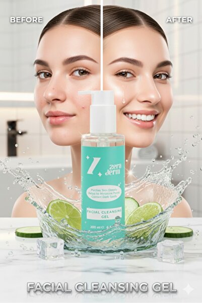 Lurji جل تنظيف الوجه مرطب ومنقي ومتكمل لون البشرة بالهيالورونيك