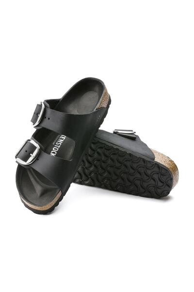 Birkenstock شبشب أريزونا بيج بوكلي Fl أسود للجنسين 1011075-20026