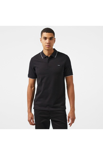 Calvin Klein Erkek STRETCH PIQUE TIPPING POLO Polo T-Shirt