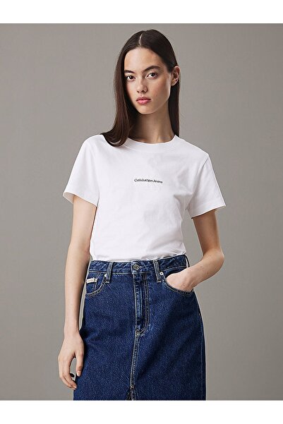 Calvin Klein Pamuklu Slim Fit T Shirt J20J223563YAF  T SHİRT J20J223563 YAF