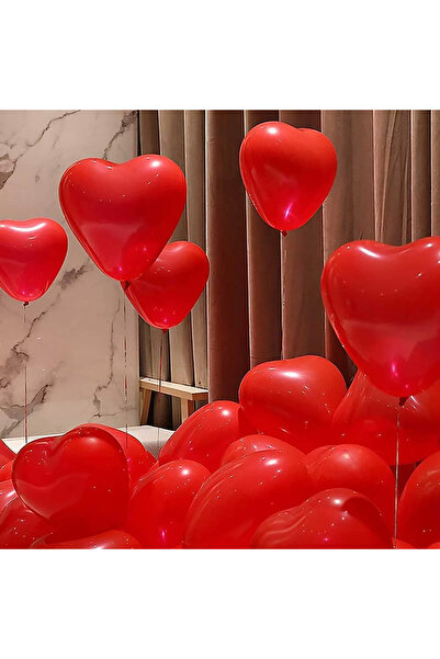 YCK BALON 12" Kalp Balon Kırmızı - 20 Adet