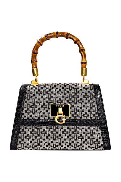 Guess حقيبة كتف نسائية من ستيفي JK787521-أسود