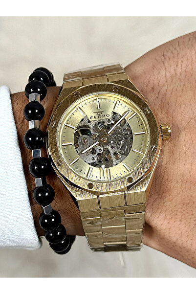 FERRO Sarı Çelik Kordon Erkek Kol Saati F31538AWT-B4