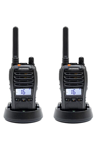 BAOFENG 2li E88 Ekranlı Pmr 446 El Telsizi Yeni Tasarım Type-c Şarjlı Kulaklı...