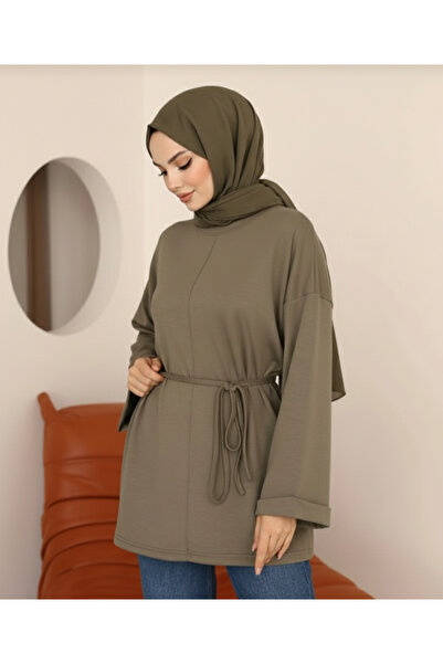 SUN STYLE Women's Comfortable Fit Belted Modal Tunic - Casual & Stylish Combi...