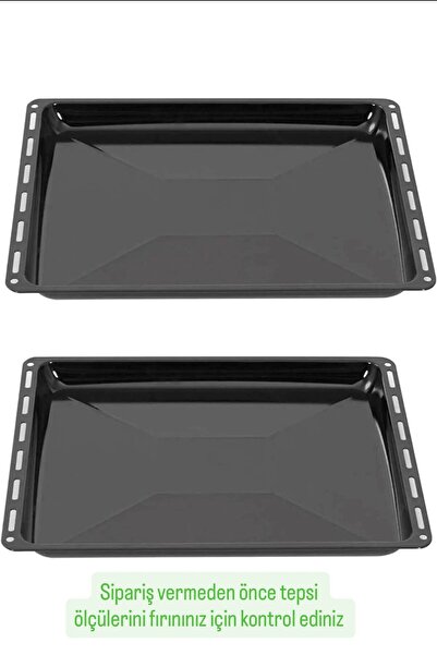 Becenhouse Ankastre Parlak Derin Fırın Tepsisi 2 li Set 45,5*37,5*3,5 cm