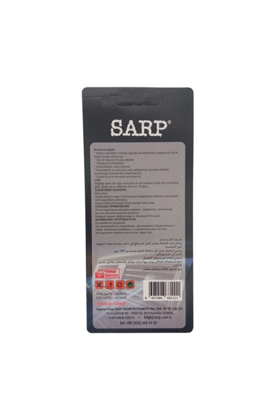 Sarp Araba Otomobil Oto Kokusu Klıps Mıx Flower Araç Kalorifer Havalandırna Petek klipsi Black Edition