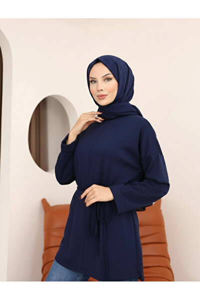 SUN STYLE Жіноча зручна туніка з поясом з модалу - повсякденний та елегантний...