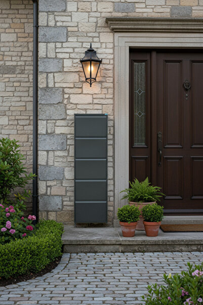 LICCIA Metal Ayakkabılık 5'li Antrasit