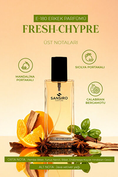 Sansiro E-180 Erkek Parfüm 50ml Edp