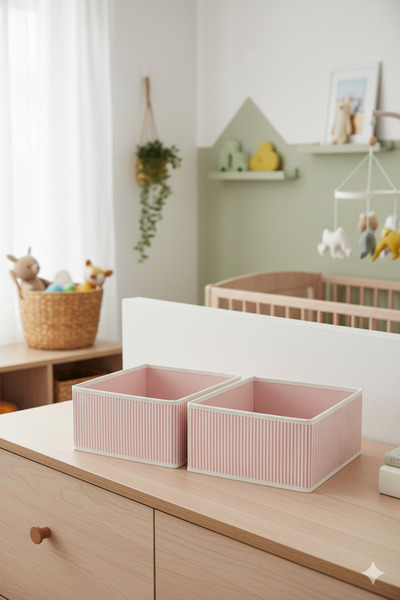 homyjr's Set de 2 cutii organizatoare pentru dulap și sertar, cutie din mater...