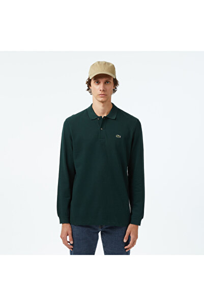 Lacoste L.12.12 Erkek Classic Fit Uzun Kollu Koyu Yeşil Polo