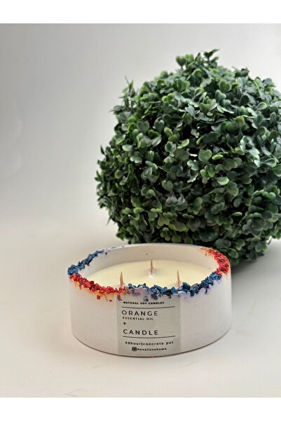 REVELİSSE Portakal Aromaterapi Kokulu Mum, Dekoratif