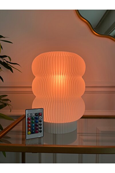 Lumba Design Renkli Modern Gece Lambası Dekoratif Abajur Aydınlatma