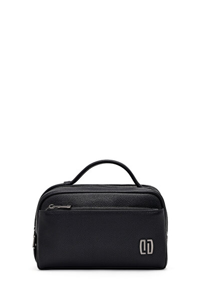 Derimod حقيبة يد رجالية من الجلد باللون الأسود 25WBD3001FT
