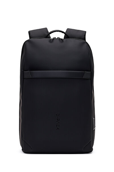Derimod D-Pack Unisex Siyah Teknolojik Kumaş Sırt Çantası 25WBD30096F