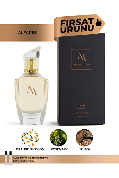 Maa Althahab Alfares EDP Erkek Parfümü 75ML Baharatlı Narenciye Kokusu