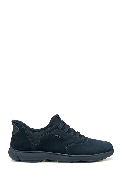 Geox Men's Navy Blue U Nebula 2.0 Plus Lace-Up Leather Casual Shoes U56Mxb00022C4002