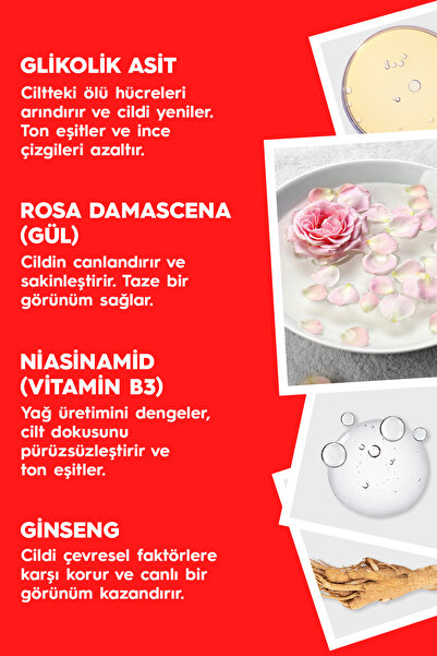 OlaLab Akne, Siyah Nokta ve Leke Karşıtı Aydınlatıcı Sıkılaştırıcı %5 Glikolik Asit Tonik 200 ml