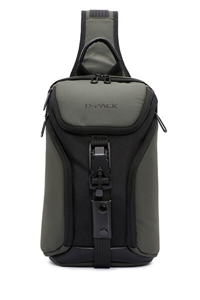 Derimod D-Pack Чоловіча зелена сумка через плече з довгими ременями 23WBD30096F