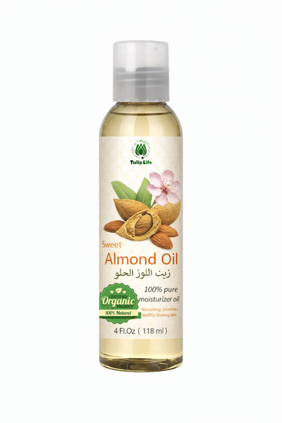 Tuliplife % 100 Saf ve Doğal Tatlı Badem Yağı (Pure Sweet Almond Oil ) 118 ML