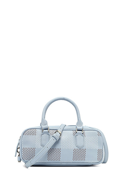 Derimod حقيبة كتف نسائية زرقاء طويلة منقوشة 25SBD2503FT