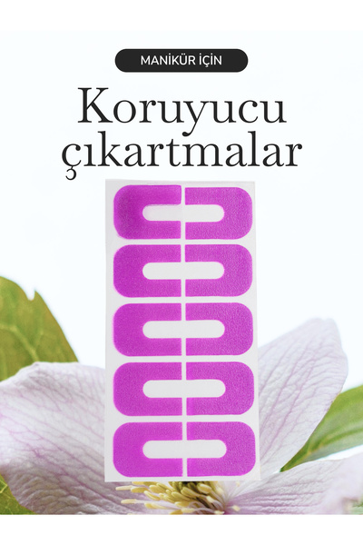Nail Room Taşma Karşıtı Tırnak Koruması, Oje Şablonu