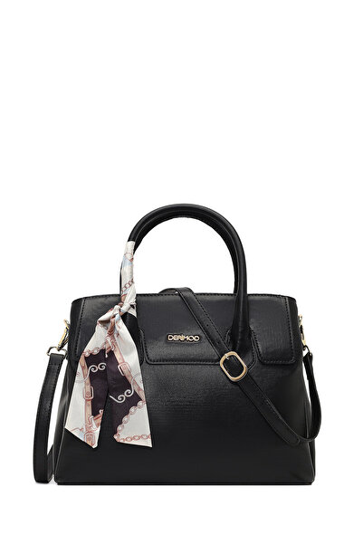 Derimod Kadın Siyah Uzun Askılı Aksesuarlı Kol Çantası 25WBD201018