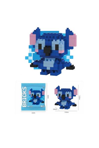 synshop Stitch Bricks Karakter Figürü 3D Yapboz Puzzle 146 parça oyuncak pake...