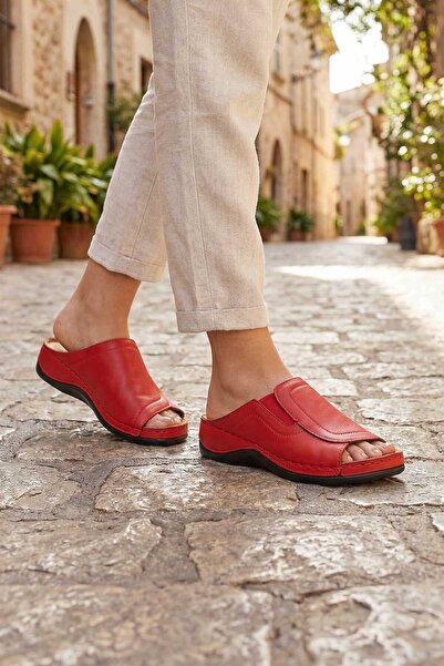 Paleng Papuci de damă din piele naturală reglabili