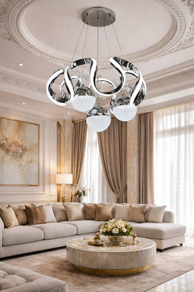 Lamira aydınlatma YENİ AHTAPOT 3 TOPLU LED AVİZE MODELİMİZ