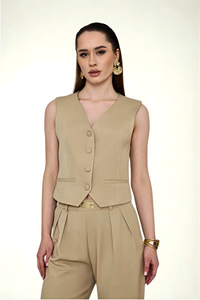 LA PANTE Vestă pentru femei Blazer Vestă pentru femei fără mâneci, elegantă, ...