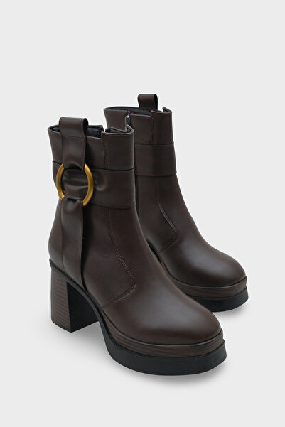 Capone Outfitters Tiffany Round Toe Side Zipper Mid Heel Women's Boots